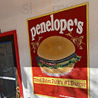 Penelope's World Famous Burgers Fries menu