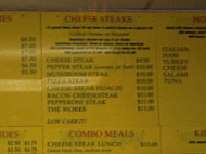 Jersey Joe's Hoagies & Cheese Steaks menu
