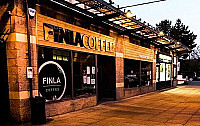 Finla Coffee outside