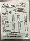 Louie's Pizza menu