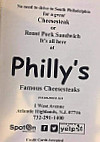 Philly's Famous Cheesesteaks menu