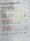 Wolf Bbq menu