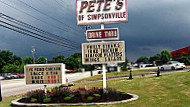 Pete's Of Simpsonville outside