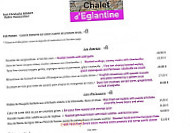 Le Chalet Florimont menu