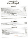 Auberge Du Christlesgut menu