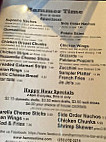 Hammer Time Pub menu