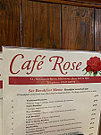 Cafe Rose menu