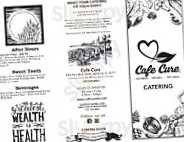 Cafe Cure menu