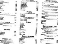 Gb's Grille Lounge menu