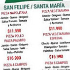 Comandary Pizzas San Felipe menu