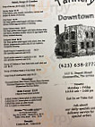 Tannery Downtown menu
