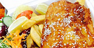 Off the Hook Fish and Chips food