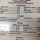Tipton's Cafe menu