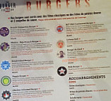 The Burger Federation menu
