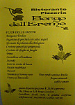 Borgo Dell'eremo menu