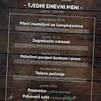 Restoran Lovački Dom Kiseljak menu