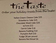 The Taste menu