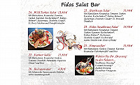 Fidos Steakhouse menu
