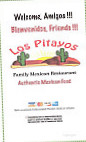 Los Pitayos menu