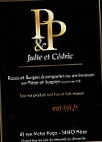 P&p Julie Et Cedric menu