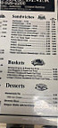 Beallsville Diner menu