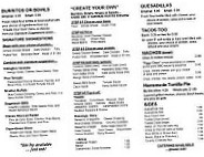 Cafe Verde menu