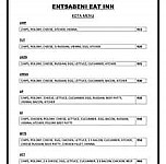 Entsabeni Eat Inn Shisanyama menu