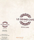 Le Grand Cafe des Arts menu