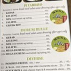Kebab Huset menu