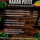 Kara Koski menu