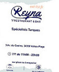 Reyna menu