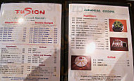 Fusion Japanese Thai Cuisine menu