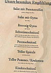Hirsch menu