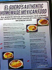 Tacos El Palomo menu