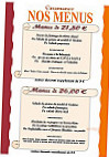 La Casamance menu