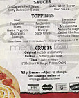 Godfather's Pizza menu