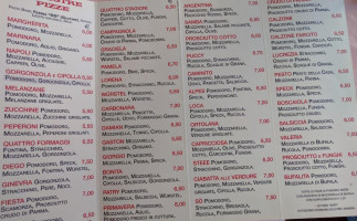 Pizzeria Caminito menu