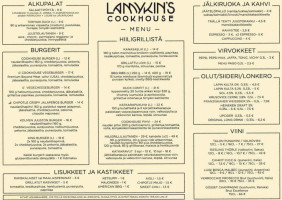 Lamykin's Cookhouse menu