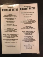 Pirogue's Whiskey Bayou menu