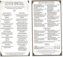 Luigis Italian menu