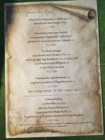 Zauberkessel menu