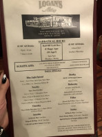 Logan's Alley menu