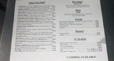 Jay Henry's menu
