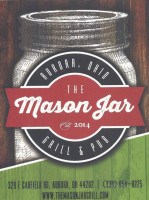 Mason Jar Grill Pub menu