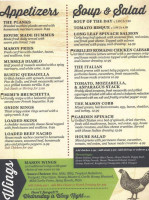 Mason Jar Grill Pub menu
