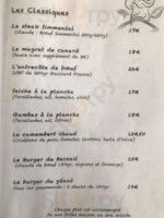 AU BERCAIL menu