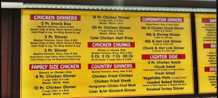 Charlie's Chicken menu