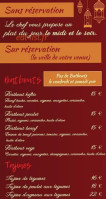 La Berbere menu
