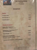 Turnerschänke Des Tv Frohsinn menu
