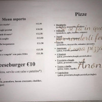 Pizzeria Overland menu